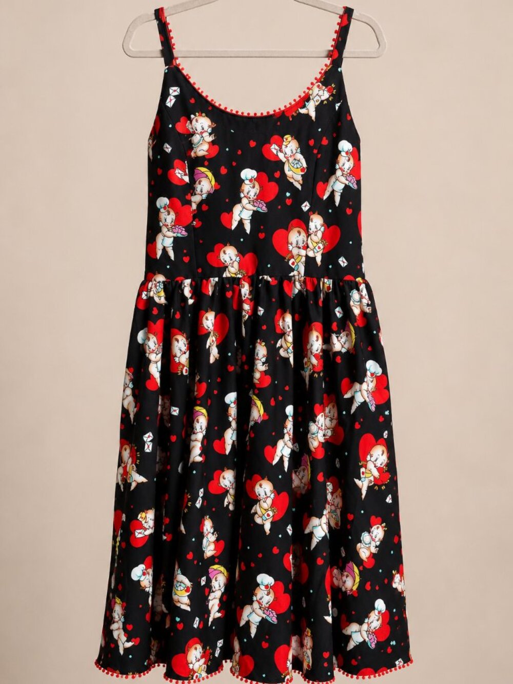 Sourpuss Kewpids Sweets Dress NWT XL Retro Rockabilly Cupid - Picture 2 of 8